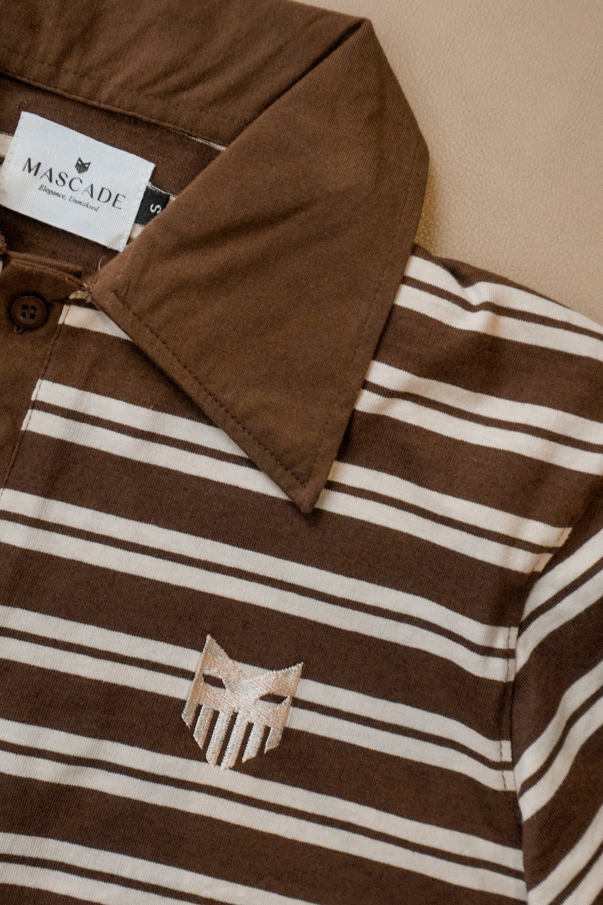4-Buttoned Polo - Mocha Brown
