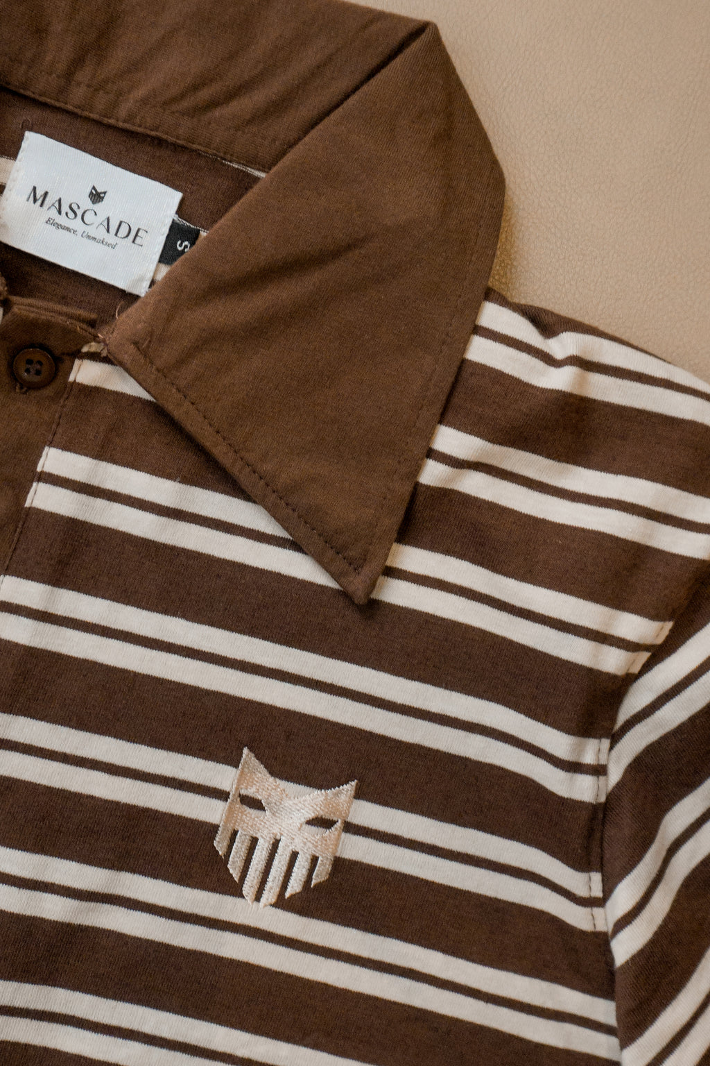 4-Buttoned Polo - Mocha Brown