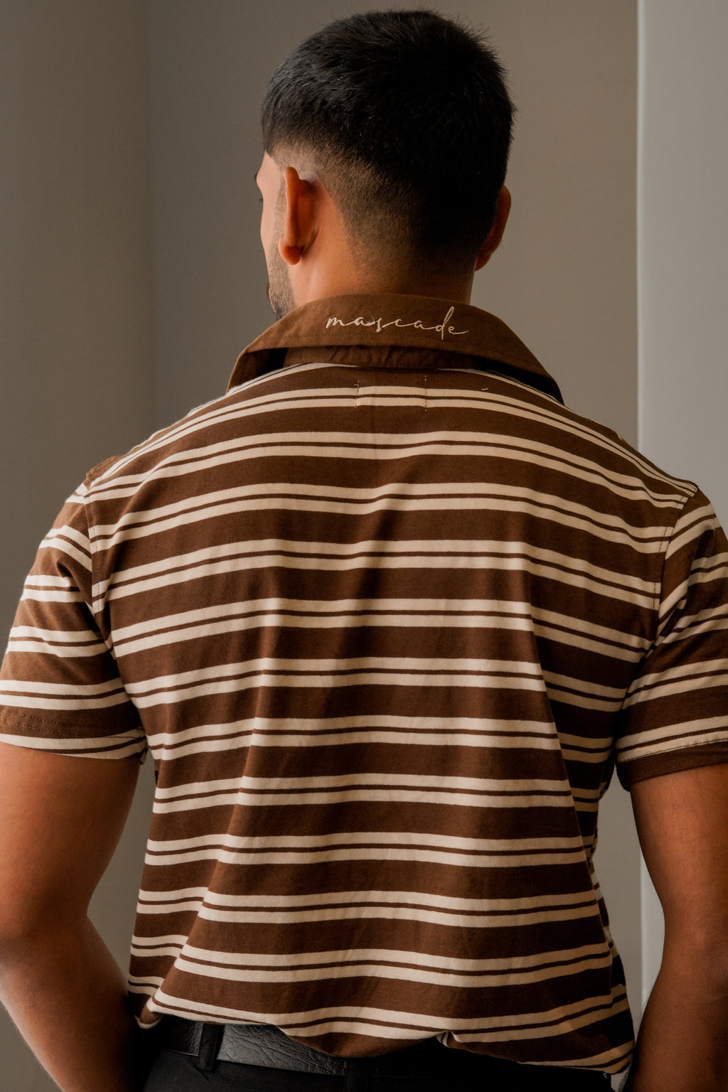 4-Buttoned Polo - Mocha Brown