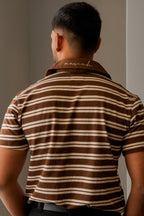 4-Buttoned Polo - Mocha Brown