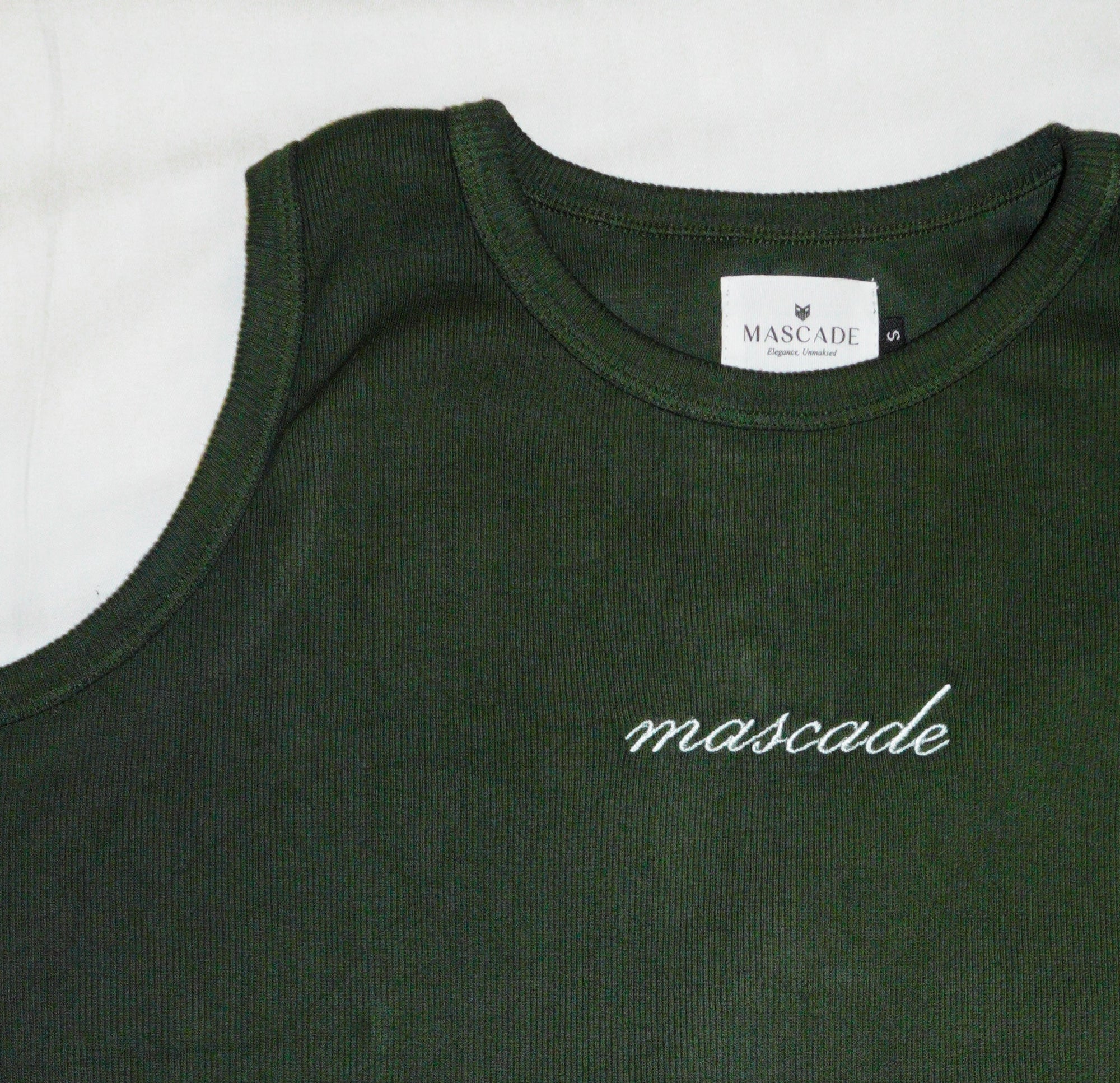 Regent Ribbed Vest – Everpine Green