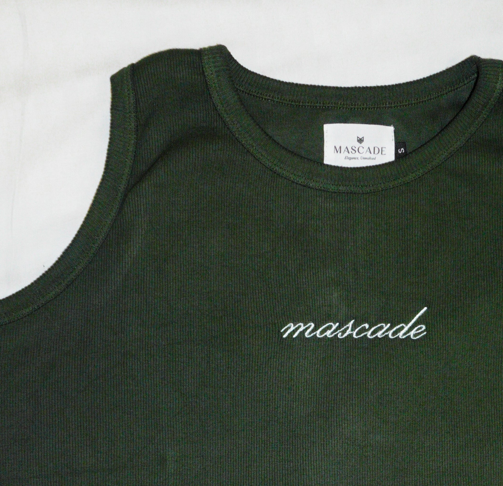Regent Ribbed Vest – Everpine Green