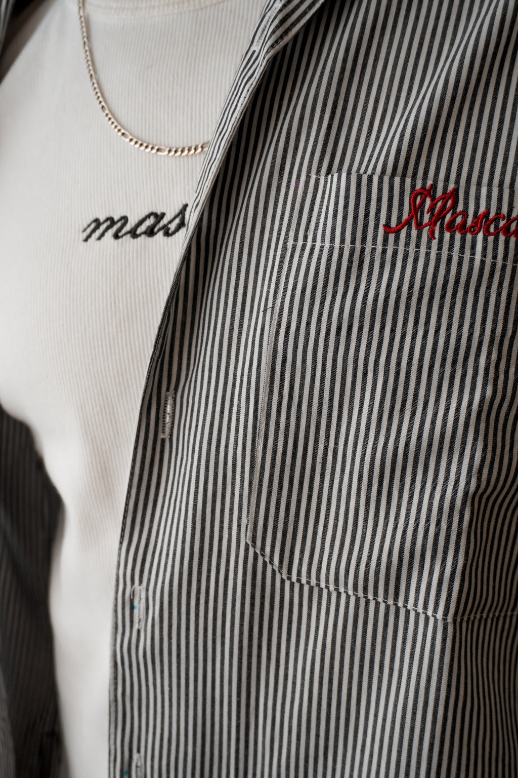 The Oxford Boxy Shirt - Grey-White