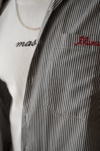 The Oxford Boxy Shirt - Grey-White