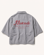 The Oxford Boxy Shirt - Grey-White