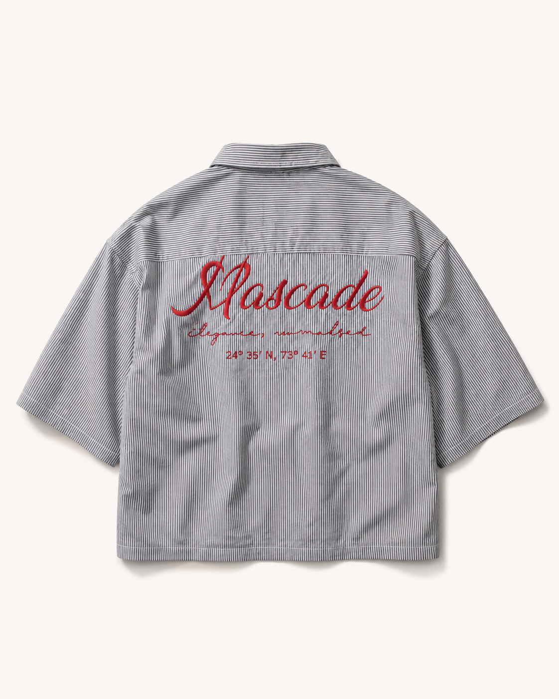 The Oxford Boxy Shirt - Grey-White