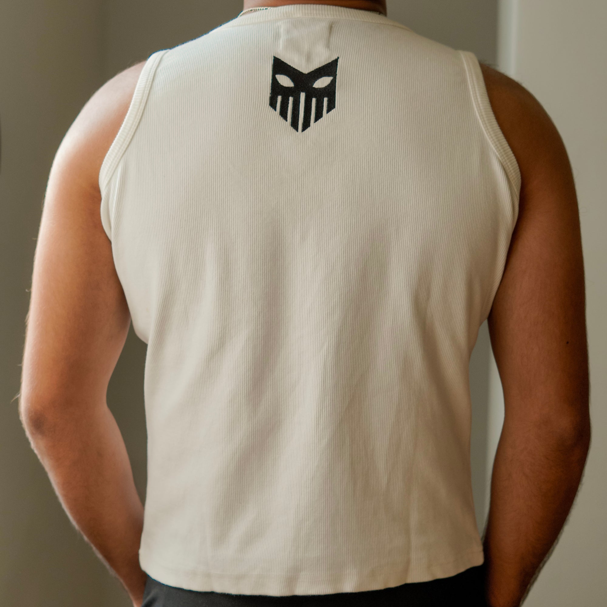 Regent Ribbed Vest - White