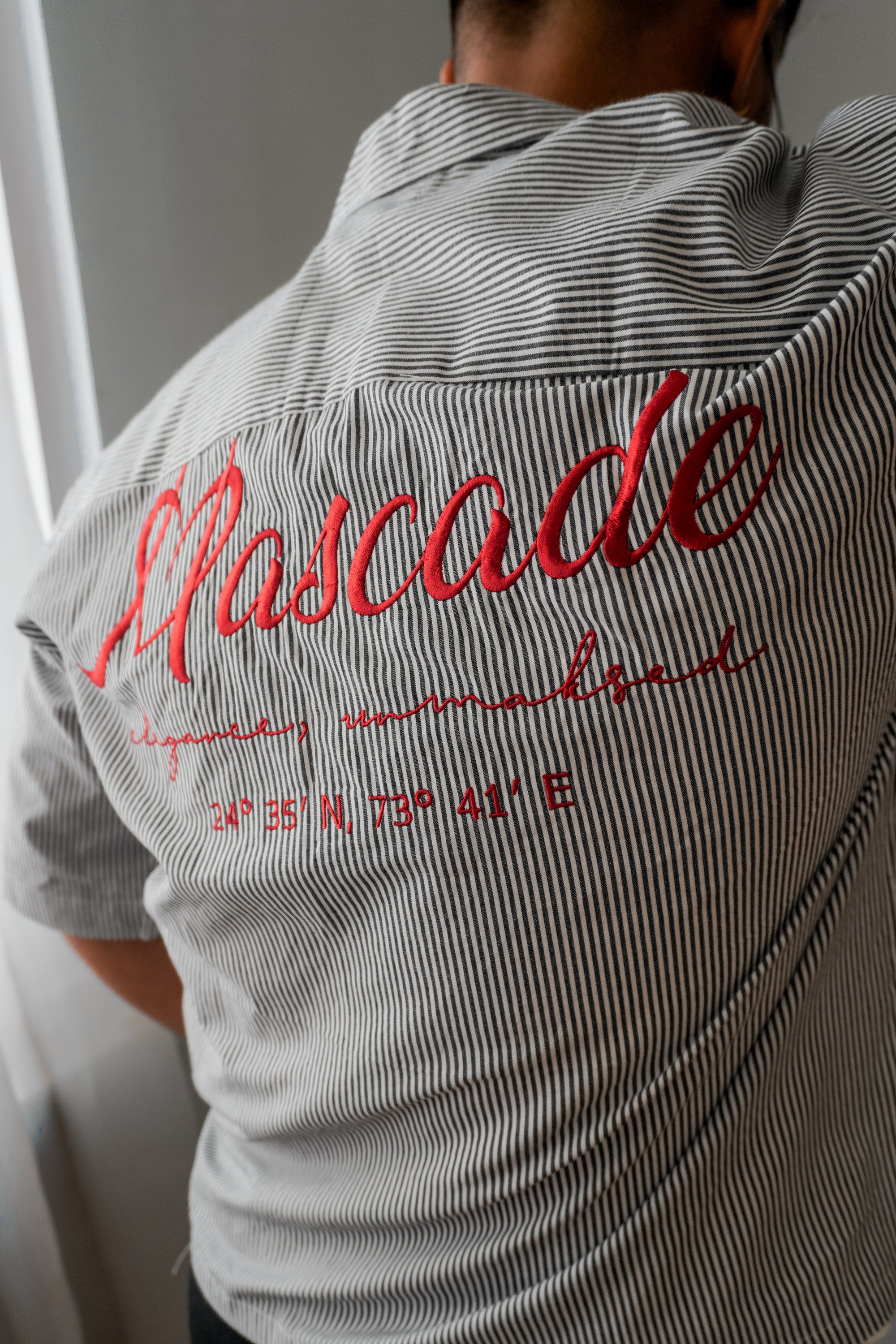 The Oxford Boxy Shirt - Grey-White