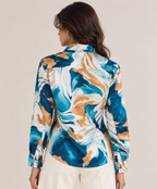 The Aura Marble Satin Shirt